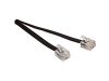 TEL-0011B Cable extension Telefonica Negro 2m.