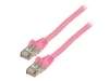 VLCP85210P025 Cable de Red CAT6 Rosa 0.25m.