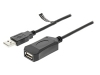 VLCRP6005 Cable alargador USB 2.0 activo de 5 mts. Negro