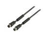 VLSP40010B50 Cable de antena coaxial M coaxial H 5m negro