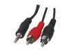 CABLE-45802 Cable de Jack 3.5mm-M Stéreo a 2xRCA-M 0.2m
