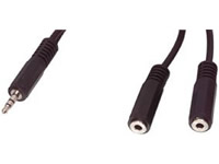 CABLE-415 Cable de Jack 3.5mm.-M Streo-M a 2xJack 3.5mm.-H Ster