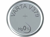 VARTA-V379 Pila de Oxido de Plata SR63 1.55 V 12 mAh 1-Pack