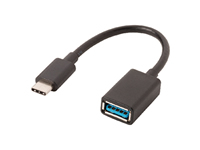 VLCP61710B02 USB 2.0 Cable USB-C M-A-F 0.15 m Black