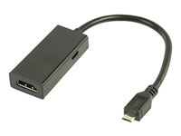 VLMP39000B020 Cable adaptador MHL USB 5p Micro B-M Salida HDMI y