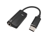 F0848  Adaptador USB-C a USB-C Mas Jack 3.5mm audio Mas carga