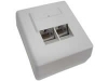 159025 Roseta Superficie con 2 conectores RJ45 Categoria5