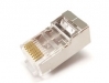 F4251F  CONECTOR RJ 45 METALICO DE CABLE PASANTE 100 UNIDADES