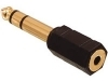 AC-007GOLD Adaptador Jack 6.35mm-M Streo a Jack 3.5mm-H. Streo