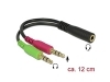 65459 DELOCK Adapt. 1 xJack H -4 pin 2 x Jack M