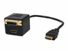 CABLE-566 Cable Splitter HDMI a HDMI + DVI-D