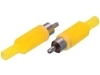 CC-006Y Conector RCA Macho Amarillo con Protector