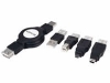 CMP-C162RK1 Cable USB Autoenrrollable con Adaptadores