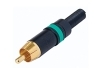 NTR-NYS373-5 Conector RCA Dorado Neutrik aro Verde