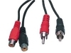 CABLE-4512 Cable 2xRCA Macho a 2xRCA Hembra 2.5m.