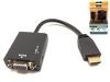 F0799F HDMI A MACHO - VGA + AUDIO  0.22M.