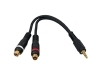HQS-340602 Cable de Jack 3.5mm M Stereo a 2xRCA H 0.2m