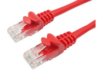 4010-1R CAT6 UTP RJ45 MA-MA 1mts. ROJO