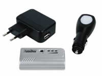 HQ-UBT-USB Cargador+Bateria Li-ion con salida USB 2400mAh