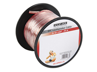 KN-LSP01R-25 Rollo Cable Altavoz OFC Transparente 2x0.4 25m