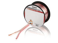 KN-LSP02R-25 Cable de Altavoz en Bobina 2x 0.75 mm 25 m Transpar