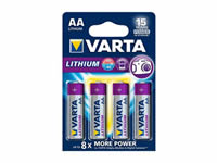 VARTA-61064B Pila de Litio AA-Blister Card